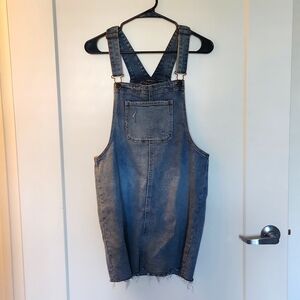 Denim Overall Mini Dress